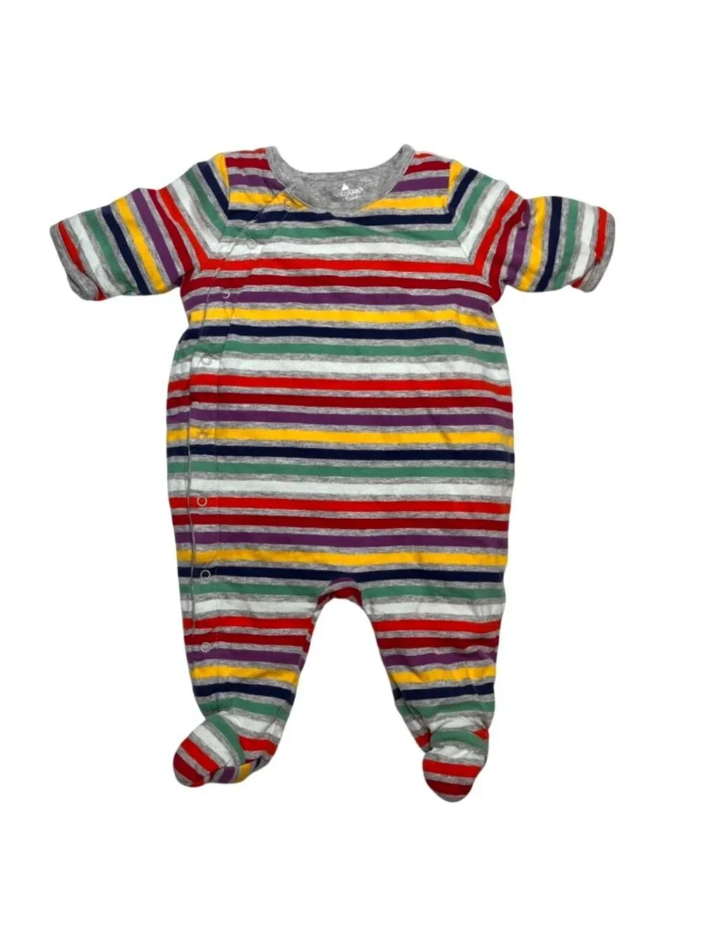 BabyGap First Favorites 0-3 Months Fully Lined Striped Footed One Piece W Snaps